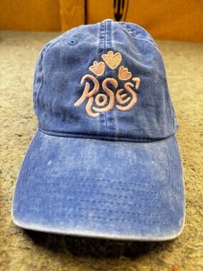 Rosie's Oakland CA Pink Hearts Blue Dad Hat Adjustable Cap 1228